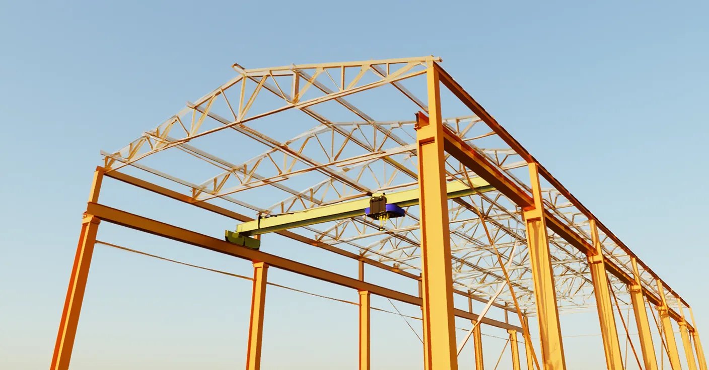 Ангар с кран балкой фото