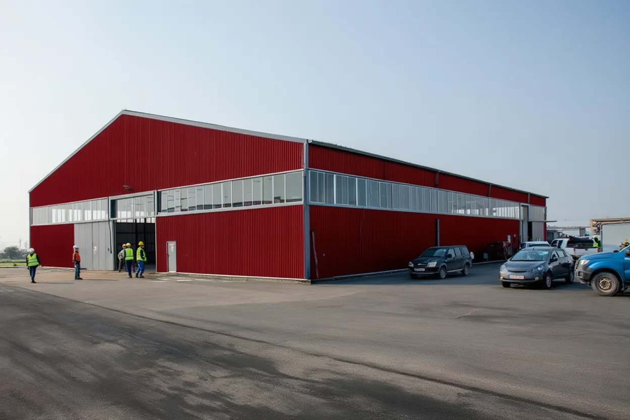 Каркасный ангар